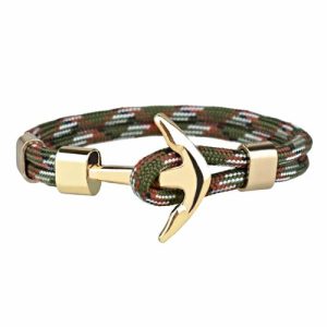 Anchor Bracelets | Mens Camouflage Gold Anchor Bracelet Anchor Bracelets Anchor Bracelets