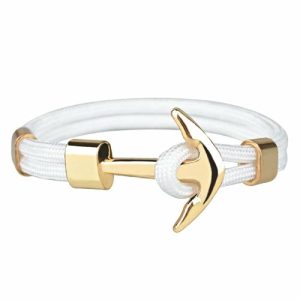 Anchor Bracelets | Mens White Gold Anchor Bracelet Anchor Bracelets Anchor Bracelets