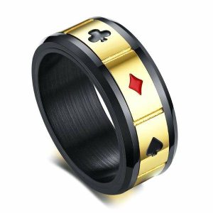 Band Rings | Mens Lucky Ring For Money Band Rings Band Rings