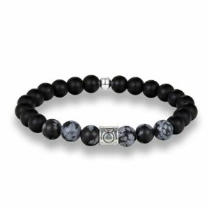 Beaded Bracelets | Mens Black Beaded Zodiac Bracelet Beaded Bracelets Beaded Bracelets