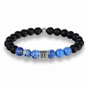 Beaded Bracelets | Mens Blue Beaded Zodiac Bracelet Beaded Bracelets Beaded Bracelets