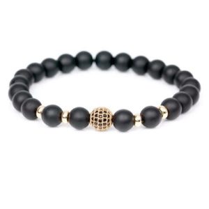 Beaded Bracelets | Mens Bracelet Matte Gold Beaded Bracelets Beaded Bracelets