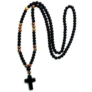 Beaded Necklaces | Mens Rosary Cross Pendant Necklace Beaded necklaces Beaded necklaces