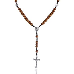 Beaded Necklaces | Mens Wooden Rosary Bead Necklace Beaded necklaces Beaded necklaces