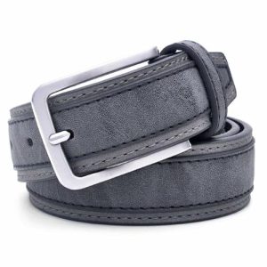 Belts | Mens Dark Grey Smart Casual Belt Accessories Belts