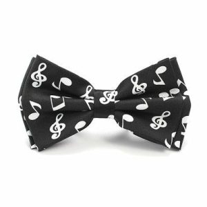 Bow ties | Mens Black Musical Note Pre-Tied Bow Tie Accessories Bow ties