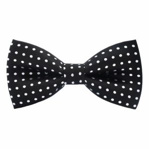 Bow ties | Mens Black Polka Dot Bow Tie Accessories Bow ties