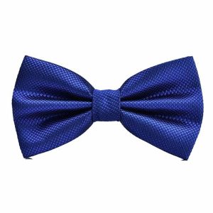 Bow ties | Mens Blue Deluxe Pre-Tied Bow Tie Accessories Bow ties