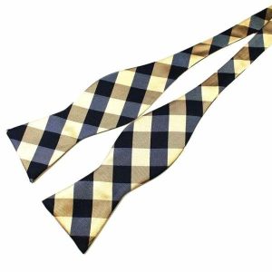 Bow ties | Mens Casual Checkered Silk Self-Tie Bow Tie Accessories Bow ties