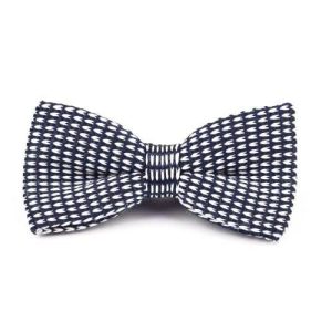 Bow ties | Mens Knitted Bow Tie Blue/White Accessories Bow ties