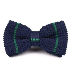 Bow ties | Mens Knitted Bow Tie Navy/Green Accessories Bow ties