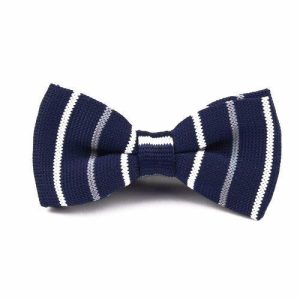 Bow ties | Mens Knitted Bow Tie Striped Accessories Bow ties