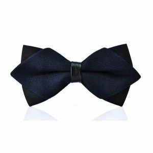 Bow ties | Mens Midnight Blue Pre-Tied Diamond Bow Tie Accessories Bow ties