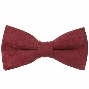 Bow ties | Mens Red Cotton Pre-Tied Bow Tie Accessories Bow ties