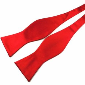 Bow ties | Mens Red Silk Self-Tie Bow Tie Accessories Bow ties