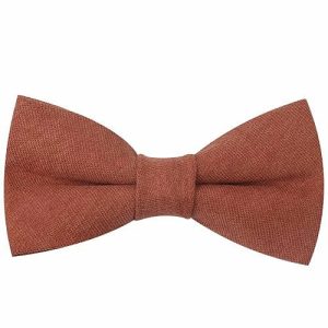 Bow ties | Mens Rust Cotton Pre-Tied Bow Tie Accessories Bow ties