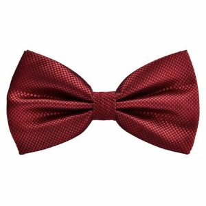 Bow ties | Mens Wine Red Deluxe Pre-Tied Bow Tie Accessories Bow ties