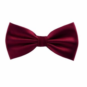 Bow ties | Mens Wine Red Silk Pre-Tied Bow Tie Accessories Bow ties