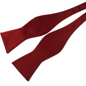 Bow ties | Mens Wine Red Silk Self-Tie Bow Tie Accessories Bow ties