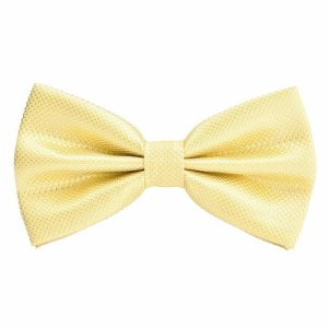 Bow ties | Mens Yellow Deluxe Pre-Tied Bow Tie Accessories Bow ties