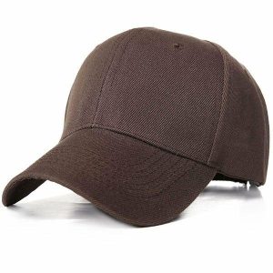 Caps & Hats | Mens Brown Basic Cap Accessories Caps & Hats