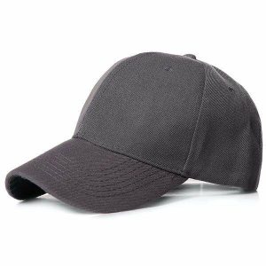 Caps & Hats | Mens Dark Grey Basic Cap Accessories Caps & Hats