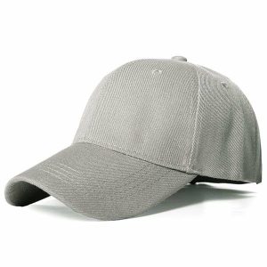 Caps & Hats | Mens Light Grey Basic Cap Accessories Caps & Hats