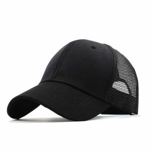 Caps & Hats | Mens Plain Trucker Cap – 7 Colors Accessories Caps & Hats