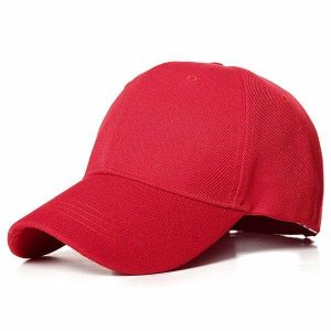 Caps & Hats | Mens Red Basic Cap Accessories Caps & Hats