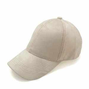 Caps & Hats | Mens Suede Cap Beige Accessories Caps & Hats