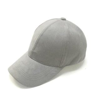 Caps & Hats | Mens Suede Cap Light Grey Accessories Caps & Hats