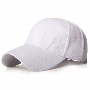 Caps & Hats | Mens White Basic Cap Accessories Caps & Hats