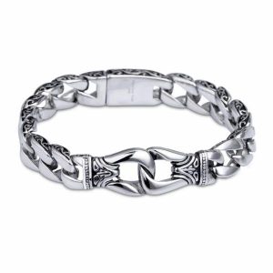 Chain Bracelets | Mens Surgical Steel Ancient Gods Bracelet Bracelets Chain Bracelets