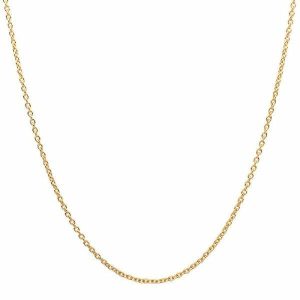 Chains | Mens 1.6mm Gold Rolo Chain Necklace Accessories Chains