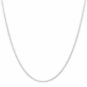 Chains | Mens 1.6mm Silver Rolo Chain Necklace Accessories Chains