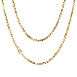 Chains | Mens 2mm Gold Box Chain Necklace Accessories Chains