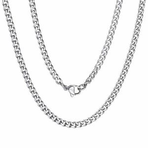 Chains | Mens 3.5mm Silver Curb Chain Necklace Accessories Chains