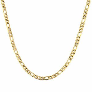 Chains | Mens 3mm Gold Figaro Chain Necklace Accessories Chains