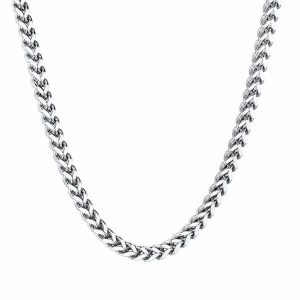 Chains | Mens 3mm Silver Franco Chain Necklace Accessories Chains