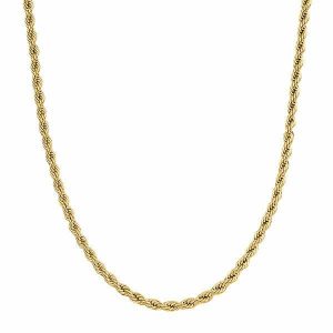 Chains | Mens 4mm Gold Rope Chain Necklace Accessories Chains