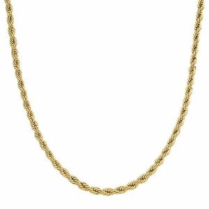 Chains | Mens 5mm Gold Rope Chain Necklace Accessories Chains