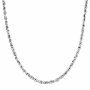 Chains | Mens 5mm Silver Rope Chain Necklace Accessories Chains