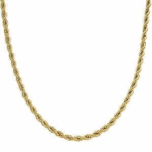 Chains | Mens 6mm Gold Rope Chain Necklace Accessories Chains