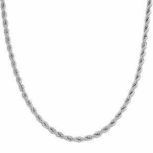 Chains | Mens 6mm Silver Rope Chain Necklace Accessories Chains