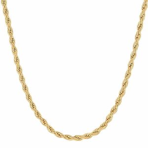 Chains | Mens 7mm Gold Rope Chain Necklace Accessories Chains