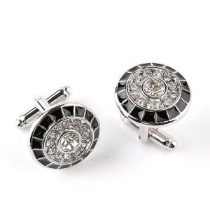 Cufflinks | Mens Cufflinks Crystal & Platinum Accessories Cufflinks