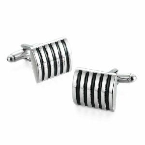 Cufflinks | Mens Cufflinks Striped Accessories Cufflinks