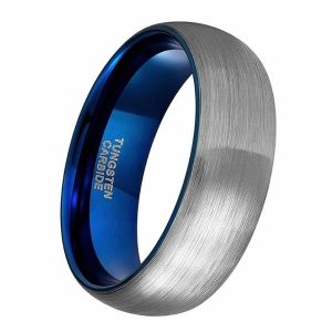 Dress Rings | Mens Brushed Tungsten Ring Band Rings Band Rings