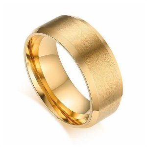 Dress Rings | Mens Simple Gold Band Ring Band Rings Band Rings