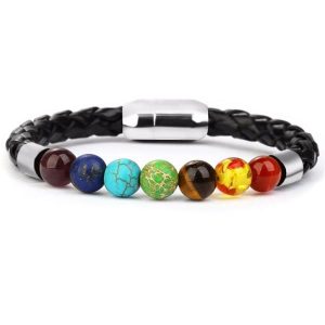 Leather Bracelets | Mens Beaded Leather Bracelet Beaded Bracelets Beaded Bracelets